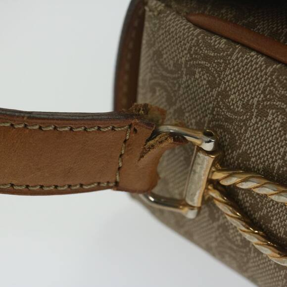 CELINE Macadam Canvas Shoulder Bag Beige - Picture 9 of 12